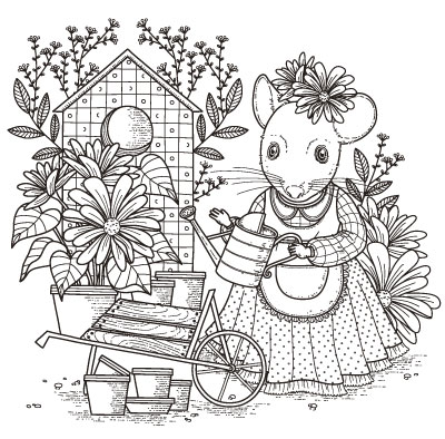 Children's Coloring Pages | Gardening Coloring Pages for Children