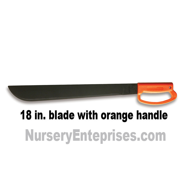 Machete 18 inch Orange Handle Guard | Nursery Enterprises