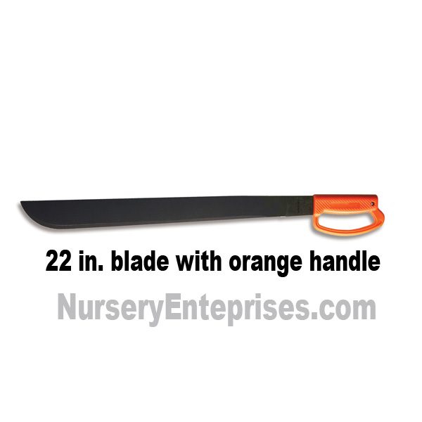 Machete 22 inch Orange Handle Guard | Nursery Enterprises