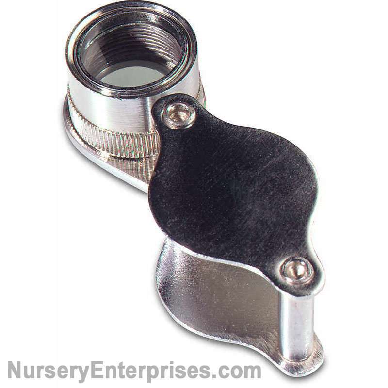 Pocket Loupe 10x Magnified with Glass Lens & Metal Frame | Nursery Enterprises