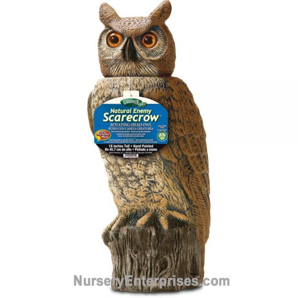 Owl Scarecrow With Rotating Head | Nursery Enterprises